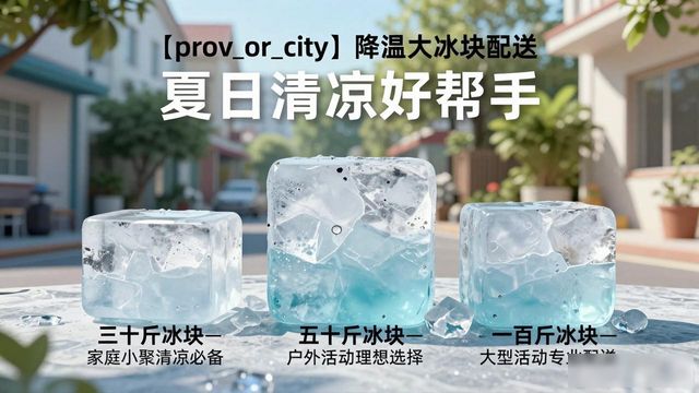 重庆降温大冰块配送_海鲜排档降温解决方案_高温天气大冰块配送